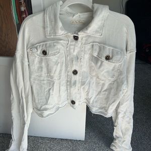 Free People We The Free Saturday Cropped Shacket